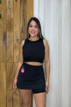 Falda Short Glow Fit - Negro