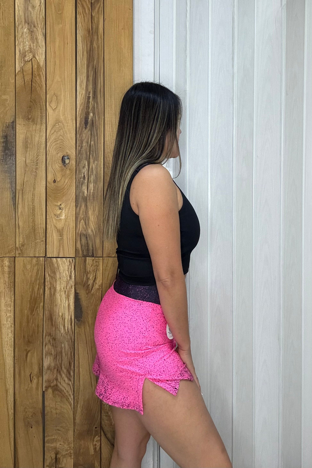 Falda Short Glow Fit - 0104