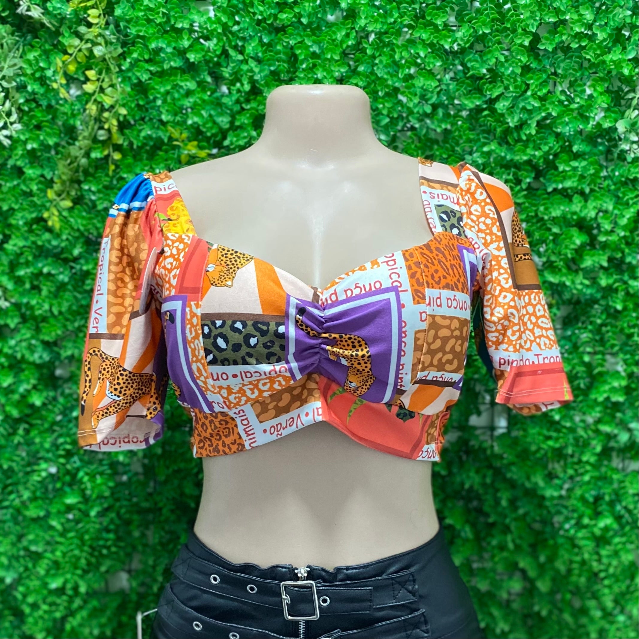 Croptop Bruna estampado