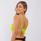 Bikini CAPRI - Verde Flour tipo sostén Triangulo
