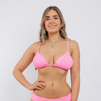 Bikini MALAGA - Rosado Tipo sostén Triangulo