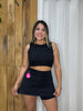 Falda Short Glow Fit - Negro