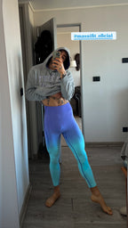 Calza Push Up Celeste