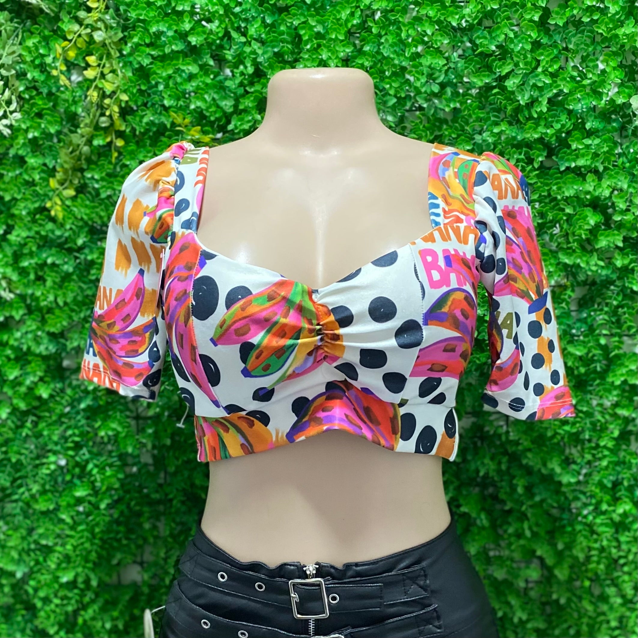 Croptop Bruna estampado