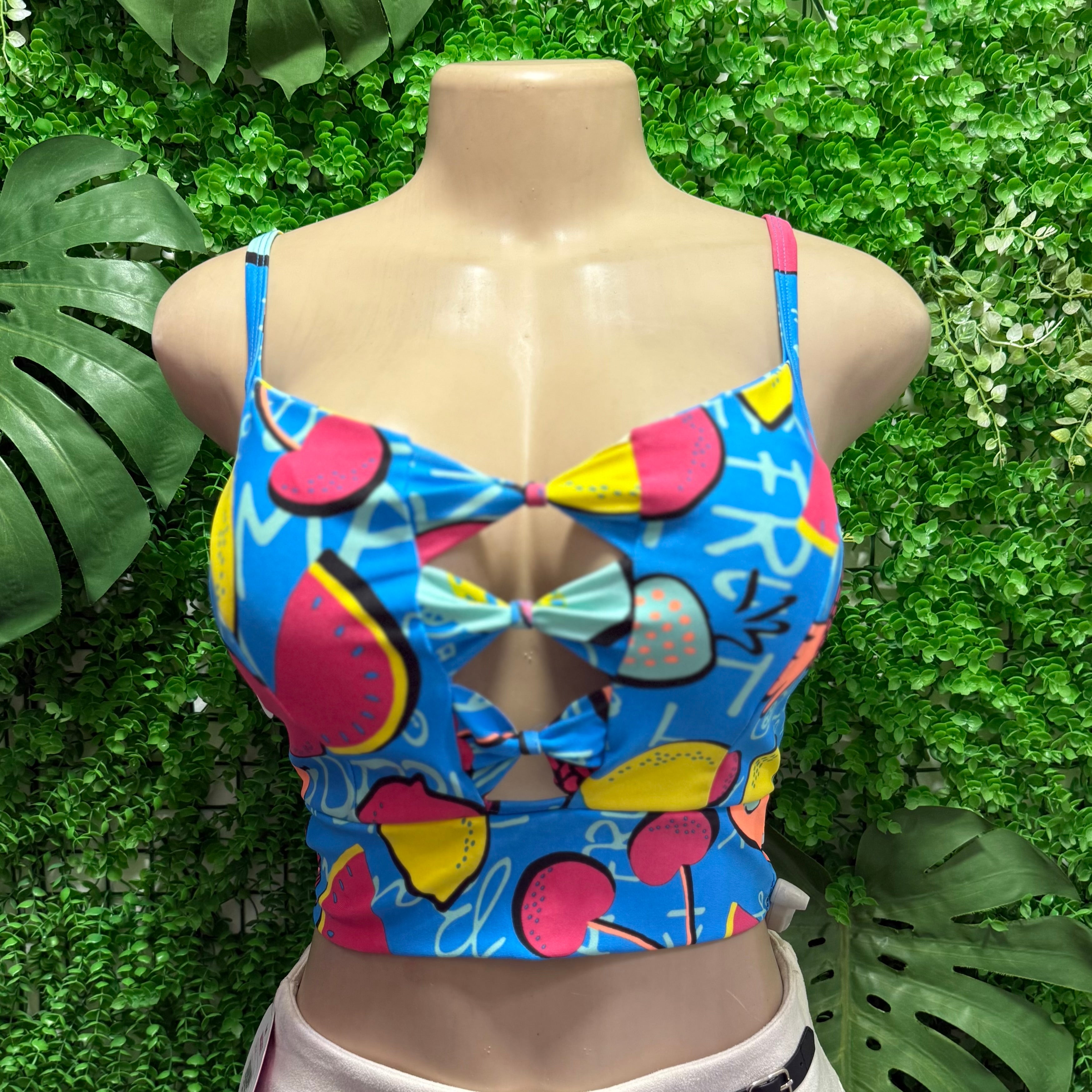 Croptop Estampado fruta