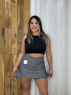 Falda Short Glow Fit - Gris
