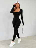 Enterito sin costura Black