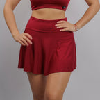Falda Short Move Fit Burdeo