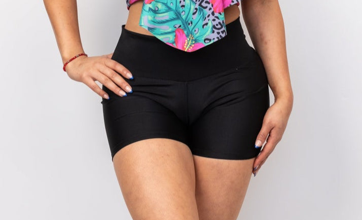 Pantaleta tiro alto Negro