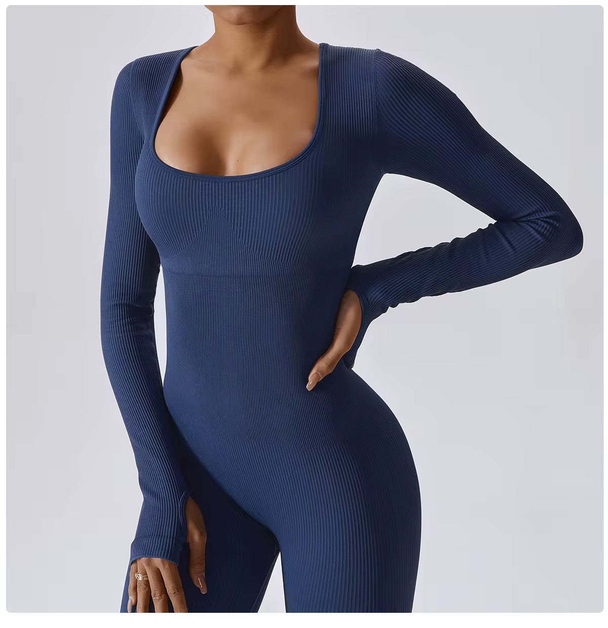 Enterito sin costura Navy Blue