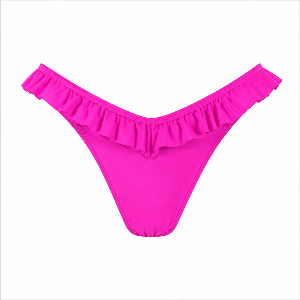Tanga HAWAI - Fucsia Corte V con Vuelos