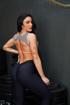 Enterito Argolla Black con lazo Pink