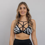Top Peto Brasil cebra tiras busto