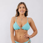 Bikini CAPRI - Turquesa tipo sostén Triangulo