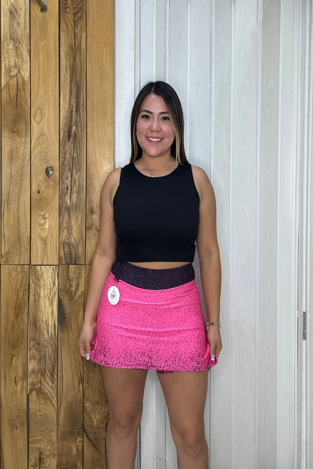 Falda Short Glow Fit - 0104