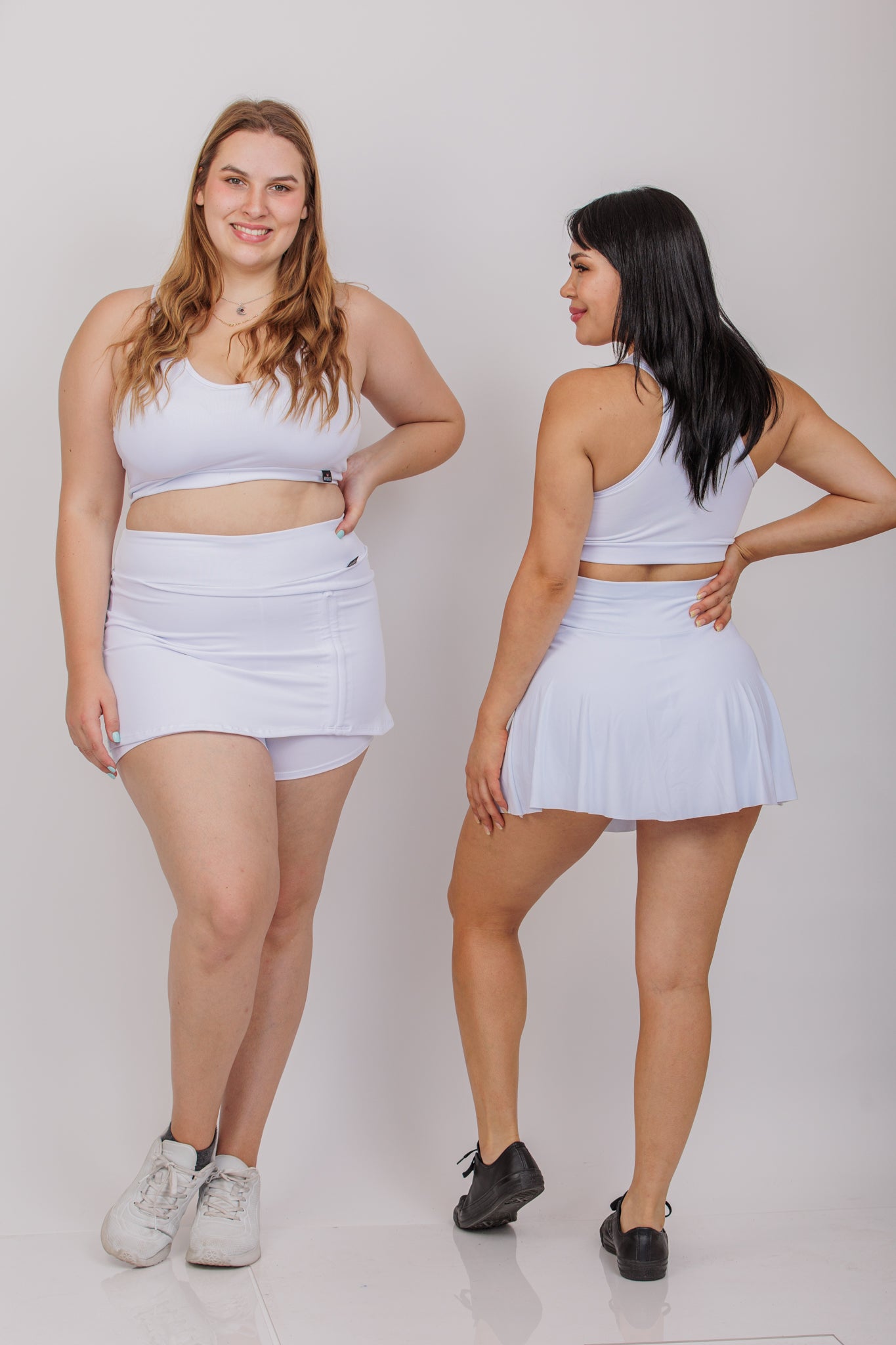 Falda Short L y XL - Sueltas Blanca