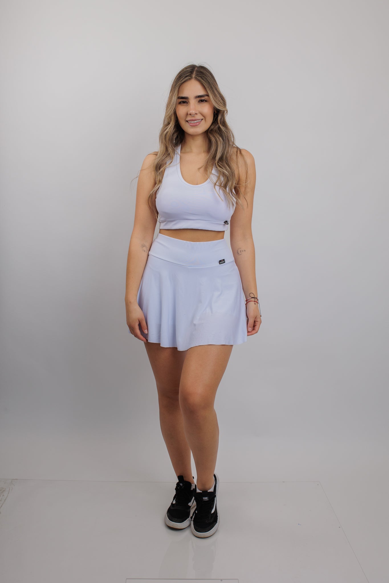 Falda Short L y XL - Sueltas Blanca