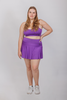 Falda Short Suelta Morada