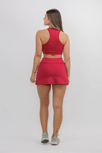 Falda Short L - XL Coquette Fit  Burdeo