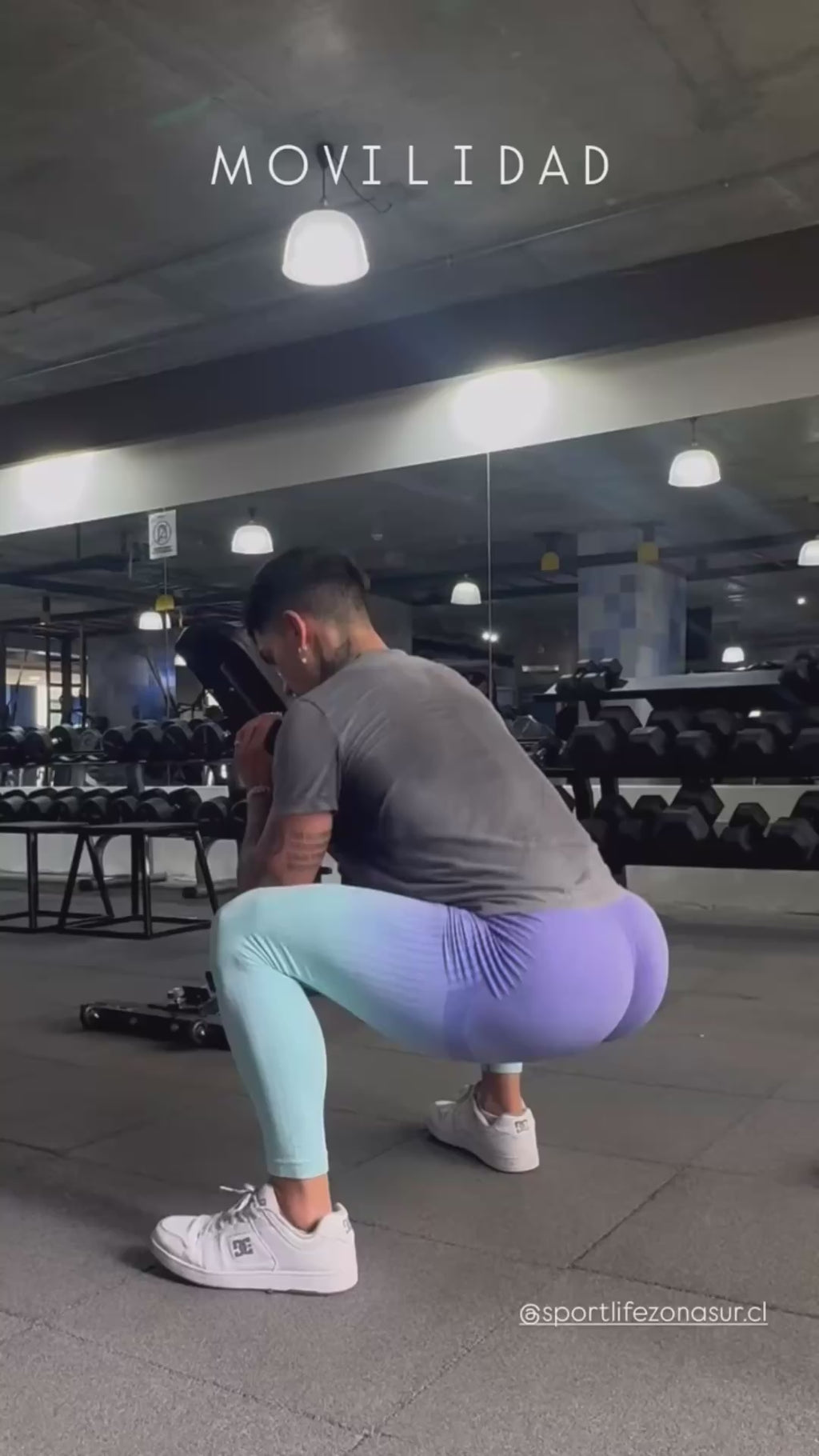 Calza Push Up Celeste